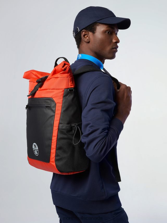 Men North Sails Bright orange ROLL-TOP BACKPACK Accessories 0028HP480