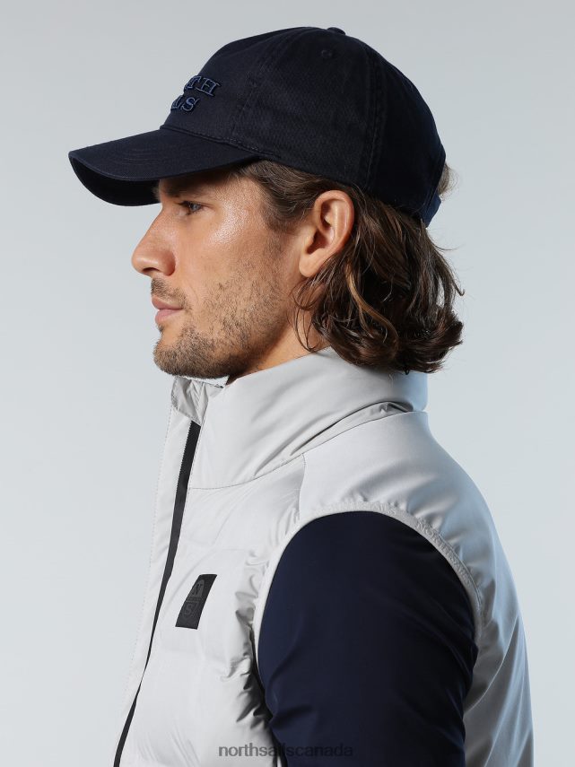 Men North Sails Dark denim WASHED COTTON BASEBALL CAP Accessories 0028HP451