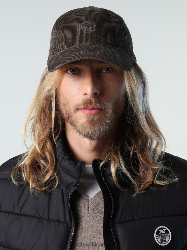 Men North Sails Ivy green VELVET CAP Accessories 0028HP1027