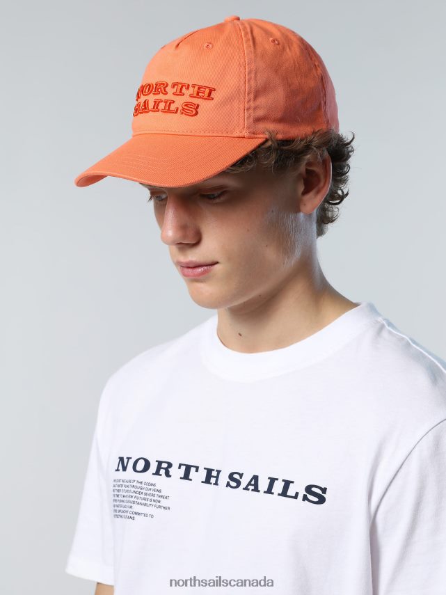 Men North Sails Melon WASHED COTTON BASEBALL CAP Accessories 0028HP450