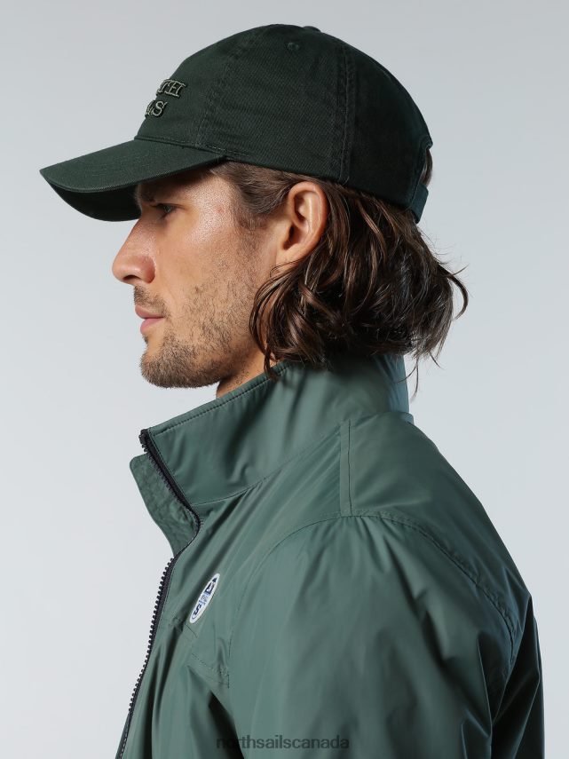 Men North Sails Military green WASHED COTTON BASEBALL CAP Accessories 0028HP452