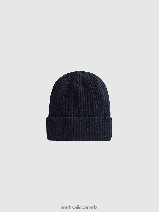 Men North Sails Navy blue CASHMERE BEANIE Accessories 0028HP687