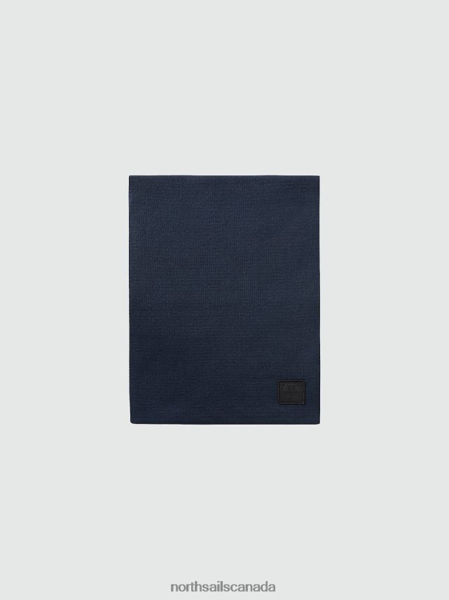 Men North Sails Navy blue ORGANIC COTTON SCARF Accessories 0028HP952