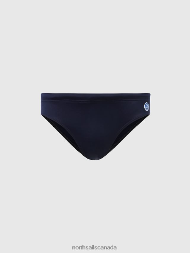 Men North Sails Navy blue RECYCLED NYLON SWIM BRIEFS Beachwear 0028HP413