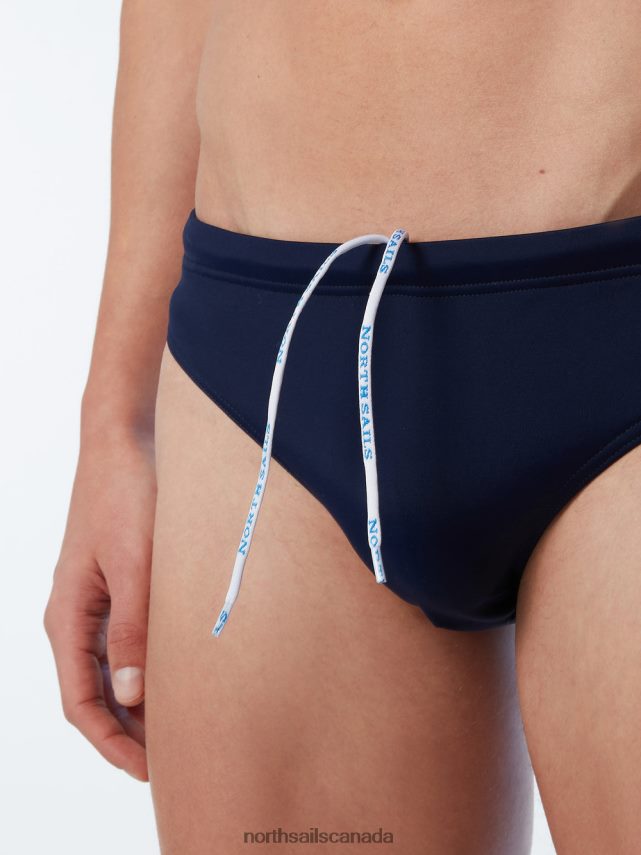 Men North Sails Navy blue RECYCLED NYLON SWIM BRIEFS Beachwear 0028HP413