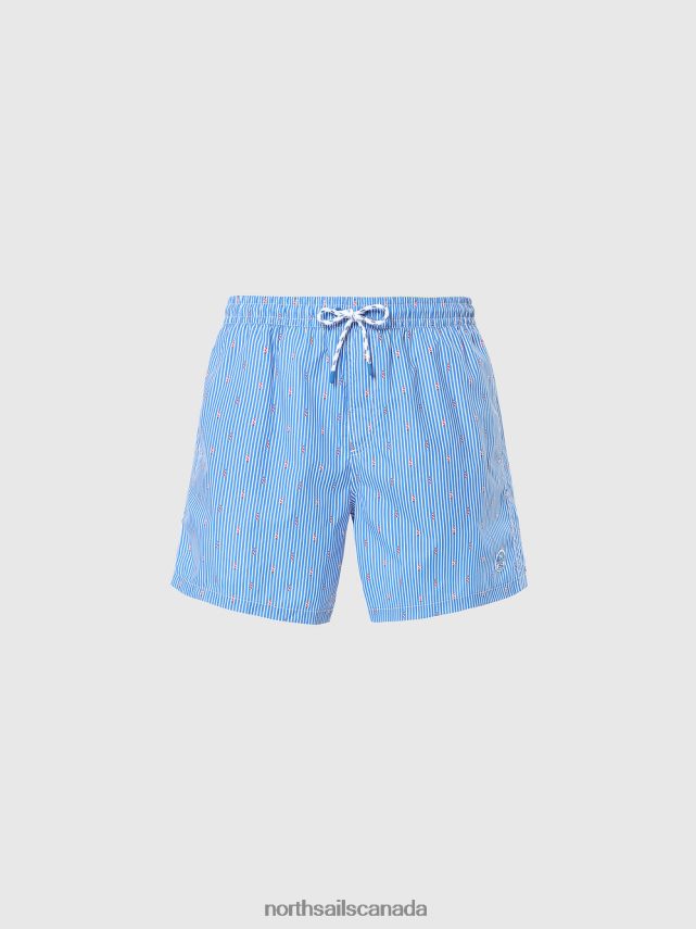 Men North Sails Combo 10 SWIM SHORTS WITH ALL-OVER PRINT Beachwear 0028HP382