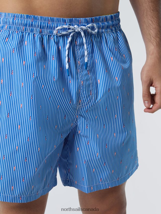 Men North Sails Combo 10 SWIM SHORTS WITH ALL-OVER PRINT Beachwear 0028HP382