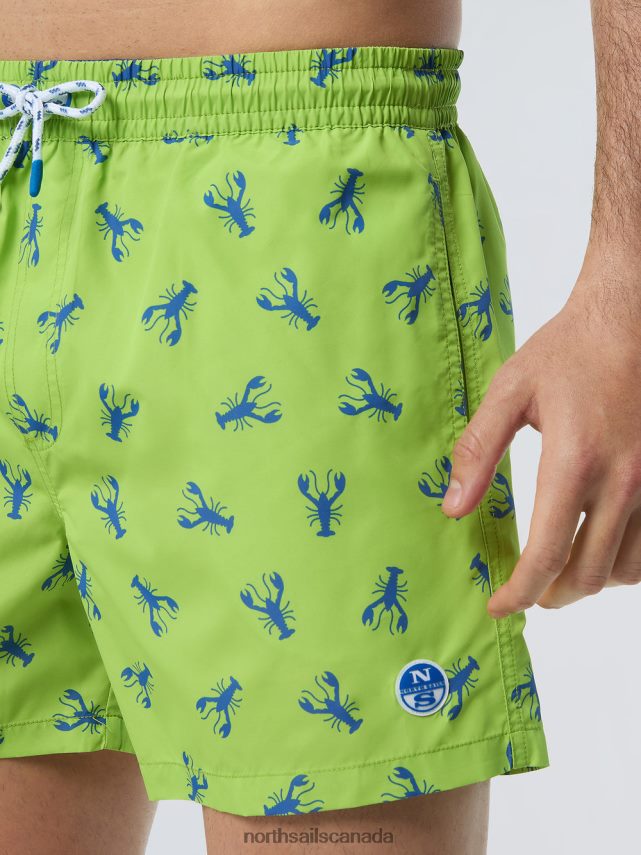 Men North Sails Combo 12 SWIM SHORTS WITH ALL-OVER PRINT Beachwear 0028HP421