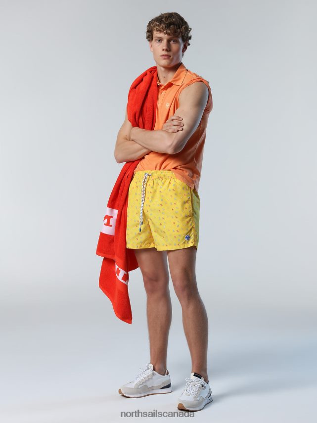 Men North Sails Combo 27 SWIM SHORTS WITH ALL-OVER PRINT Beachwear 0028HP422