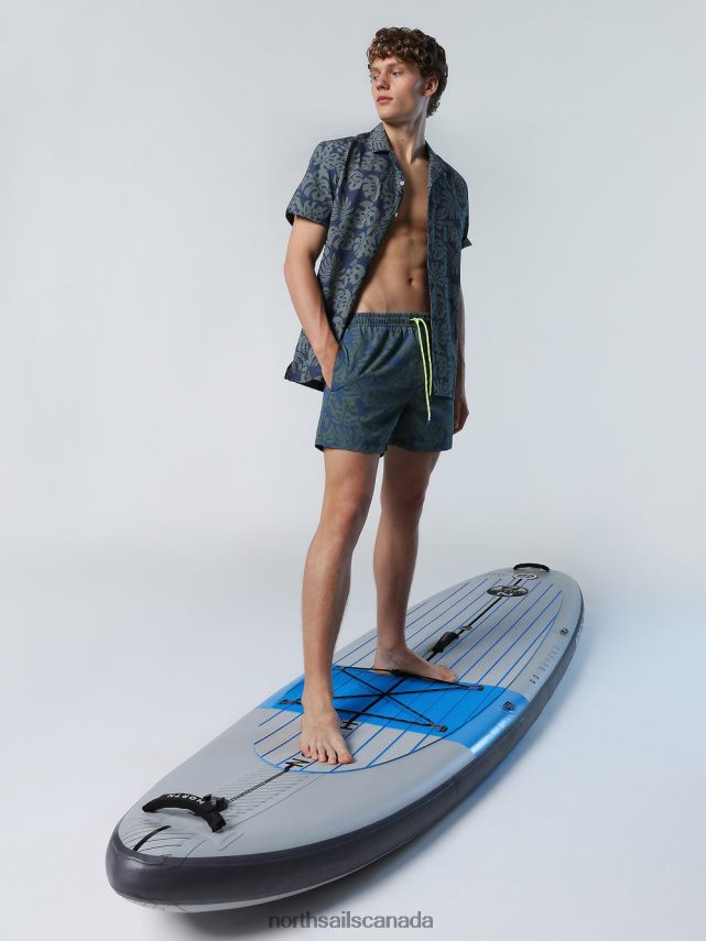 Men North Sails Combo 34 SWIM SHORTS WITH TROPICAL PRINT Beachwear 0028HP416