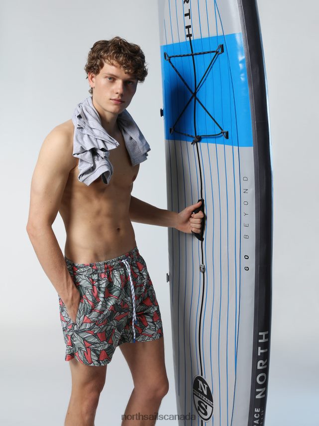 Men North Sails Combo 35 SWIM SHORTS WITH TROPICAL PRINT Beachwear 0028HP417