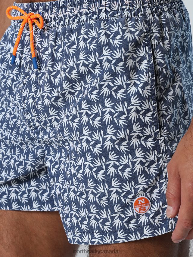 Men North Sails Combo 39 SWIM SHORTS WITH TROPICAL PRINT Beachwear 0028HP418