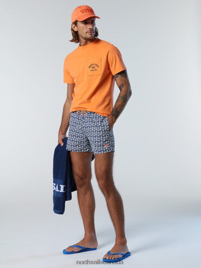 Men North Sails Combo 39 SWIM SHORTS WITH TROPICAL PRINT Beachwear 0028HP418