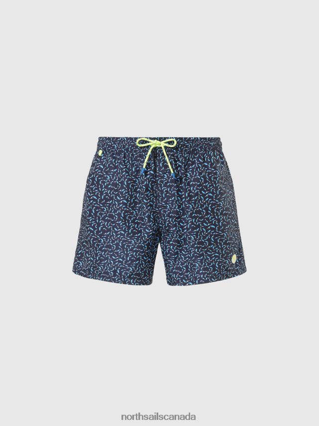 Men North Sails Combo 64 SWIM SHORTS WITH OCEAN PRINT Beachwear 0028HP379