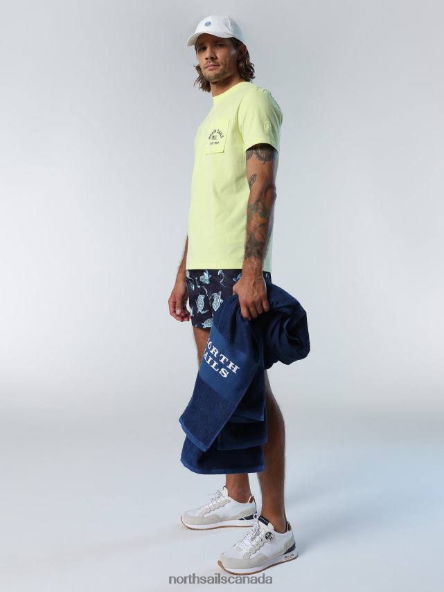 Men North Sails Combo 69 SWIM SHORTS WITH OCEAN PRINT Beachwear 0028HP381