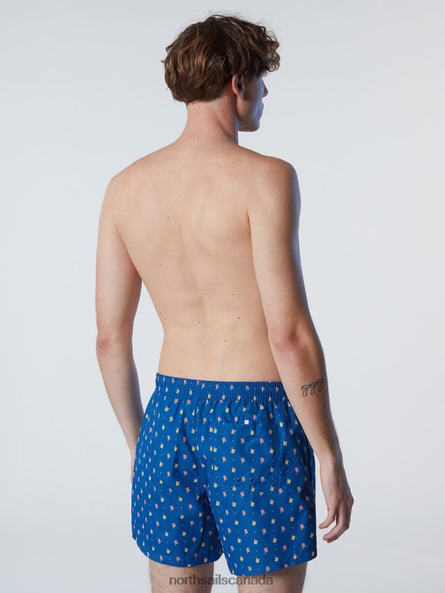 Men North Sails Combo 9 SWIM SHORTS WITH ALL-OVER PRINT Beachwear 0028HP419