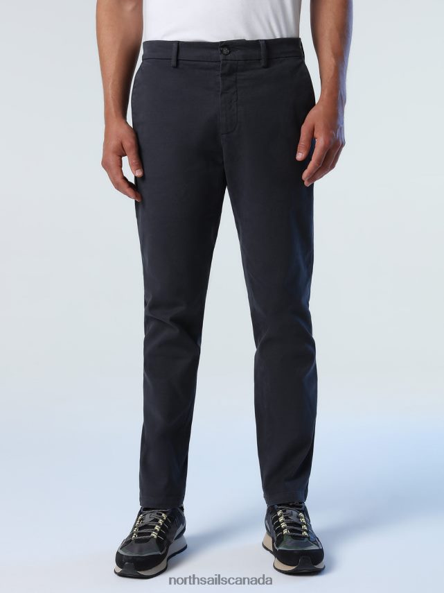 Men North Sails Asphalt SLIM-FIT CHINOS Clothing 0028HP801