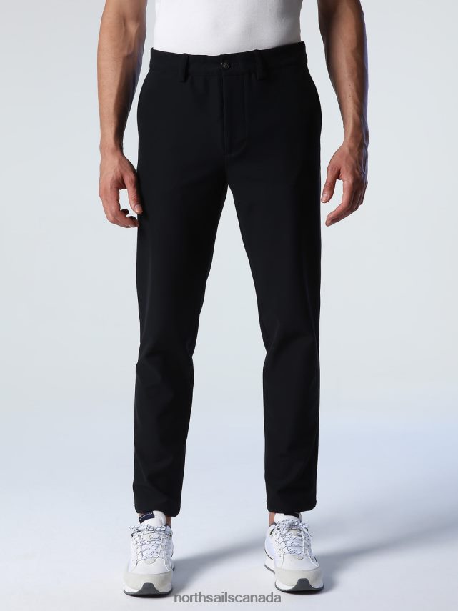 Men North Sails Black SLIM-FIT CHINOS Clothing 0028HP791