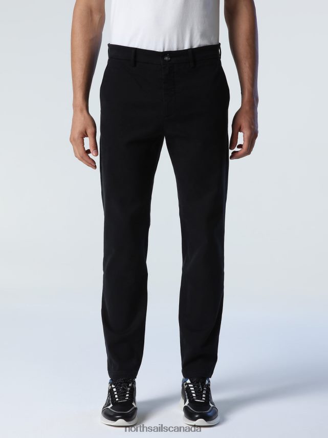 Men North Sails Black SLIM-FIT CHINOS Clothing 0028HP802