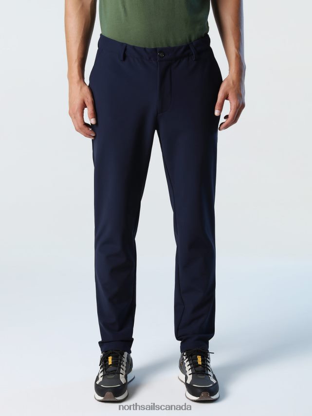 Men North Sails Navy blue SLIM-FIT CHINOS Clothing 0028HP790