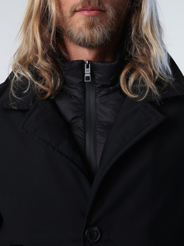 Men North Sails Black TECH TRENCH Clothing 0028HP1035