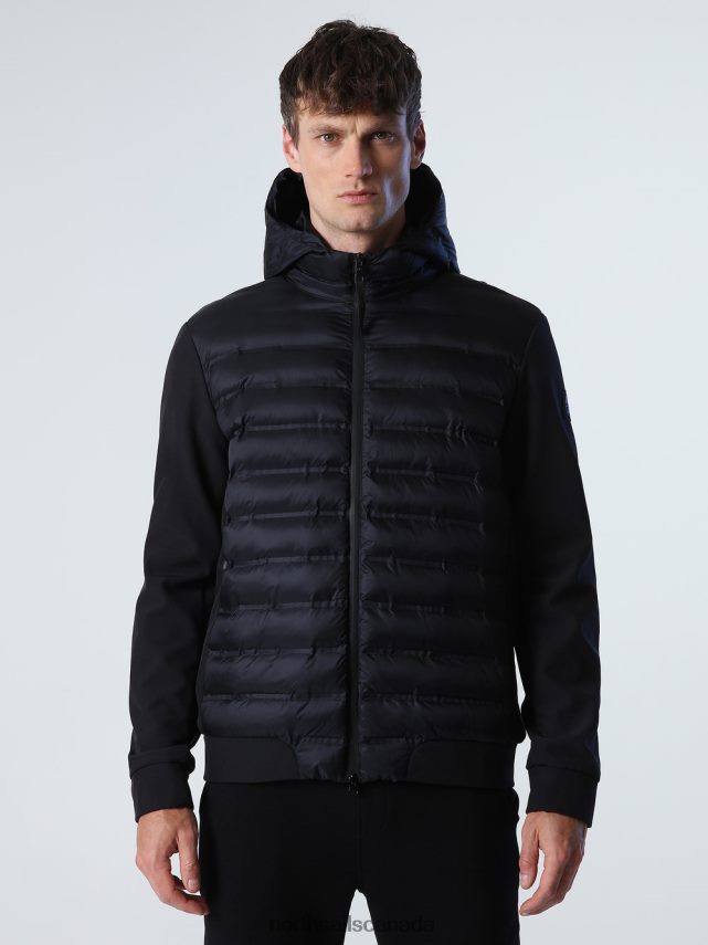 Men North Sails Black COMMUTER HYBRID JACKET Clothing 0028HP844