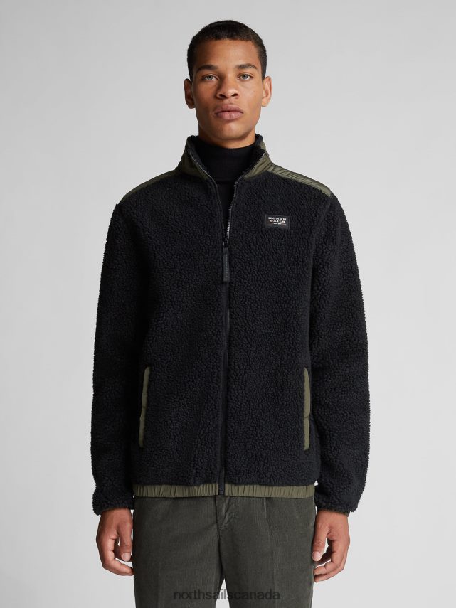 Men North Sails Black HIGH-NECK JACKET Clothing 0028HP1306