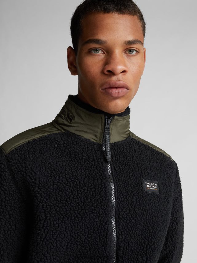 Men North Sails Black HIGH-NECK JACKET Clothing 0028HP1306