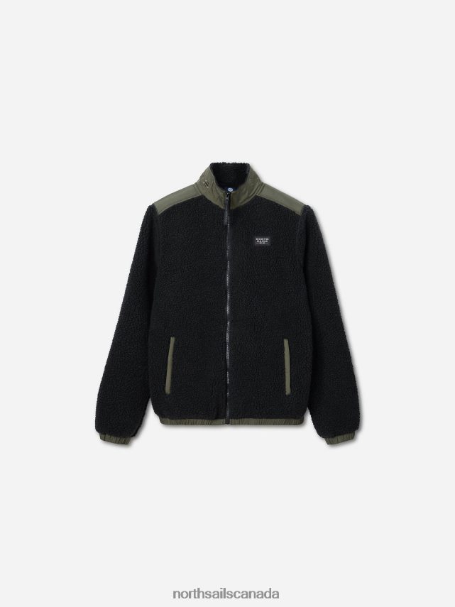 Men North Sails Black HIGH-NECK JACKET Clothing 0028HP1306