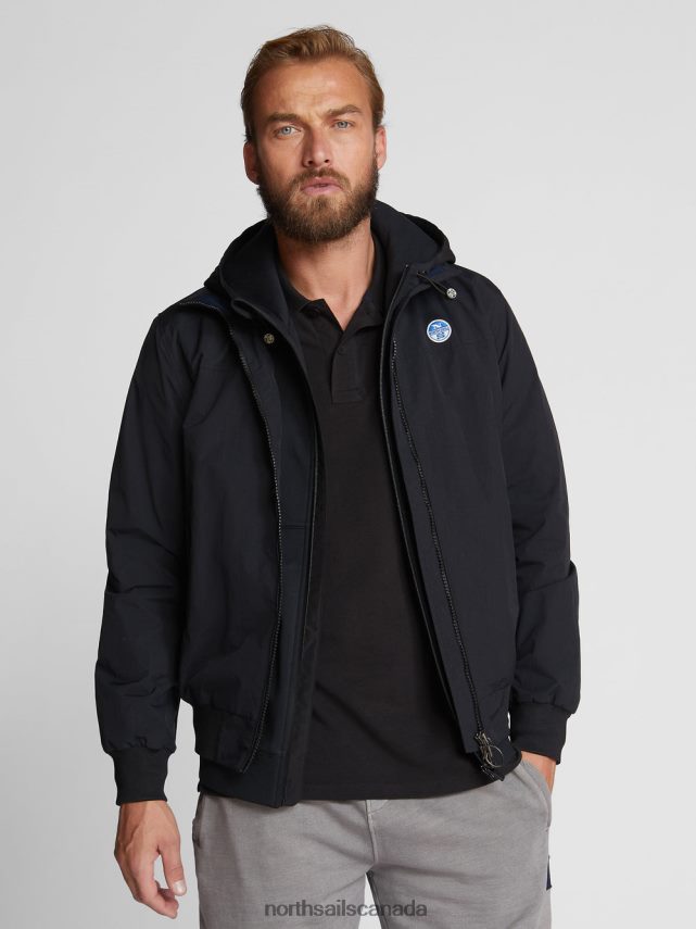 Men North Sails Black SAILOR JACKET Clothing 0028HP1221
