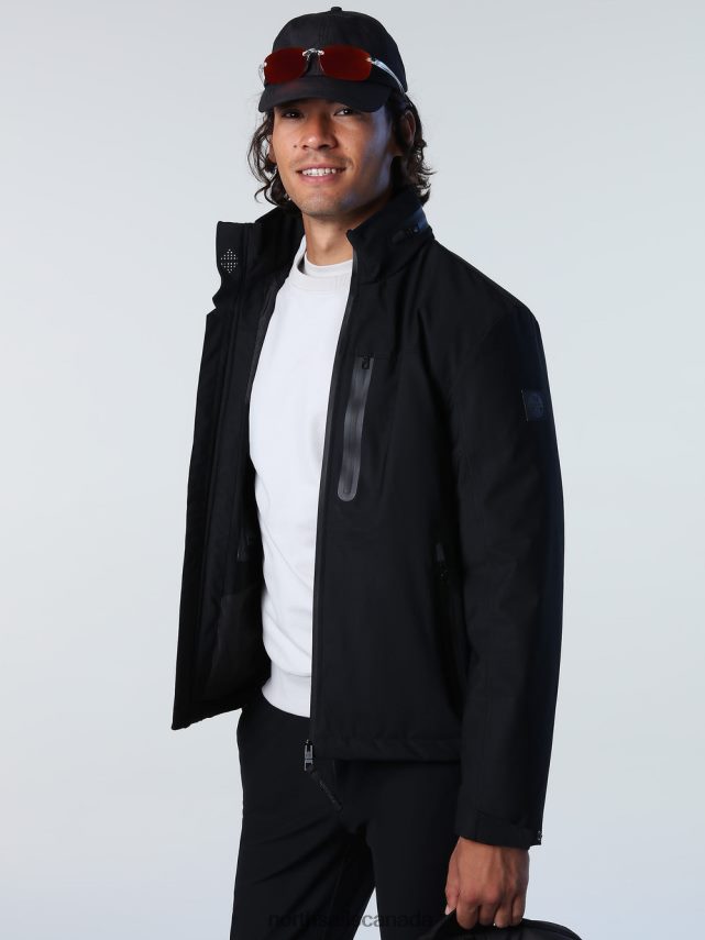 Men North Sails Black TECH Jacket Clothing 0028HP865