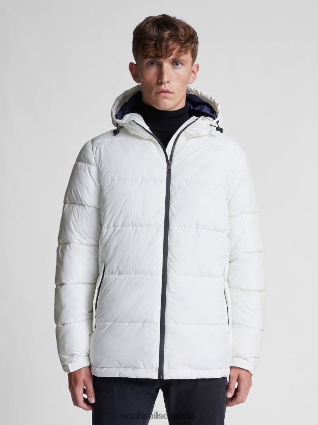 Men North Sails Marshmallow DOCK HOODED JACKET Clothing 0028HP1295
