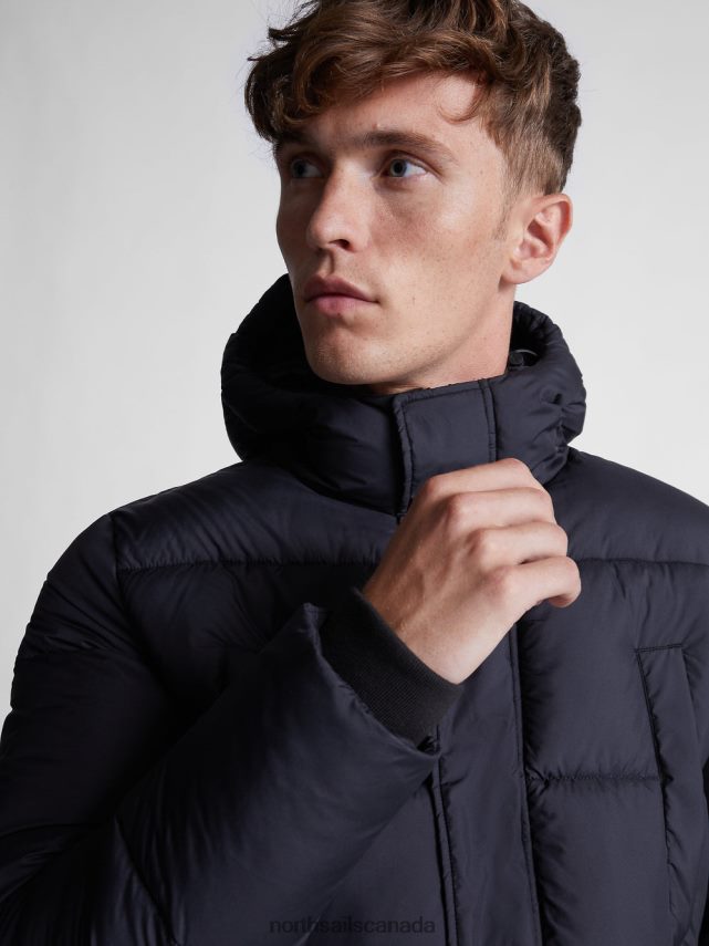 Men North Sails Black DOCK PARKA Clothing 0028HP1314