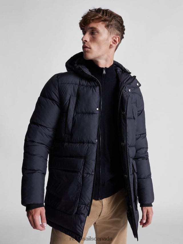Men North Sails Black DOCK PARKA Clothing 0028HP1314