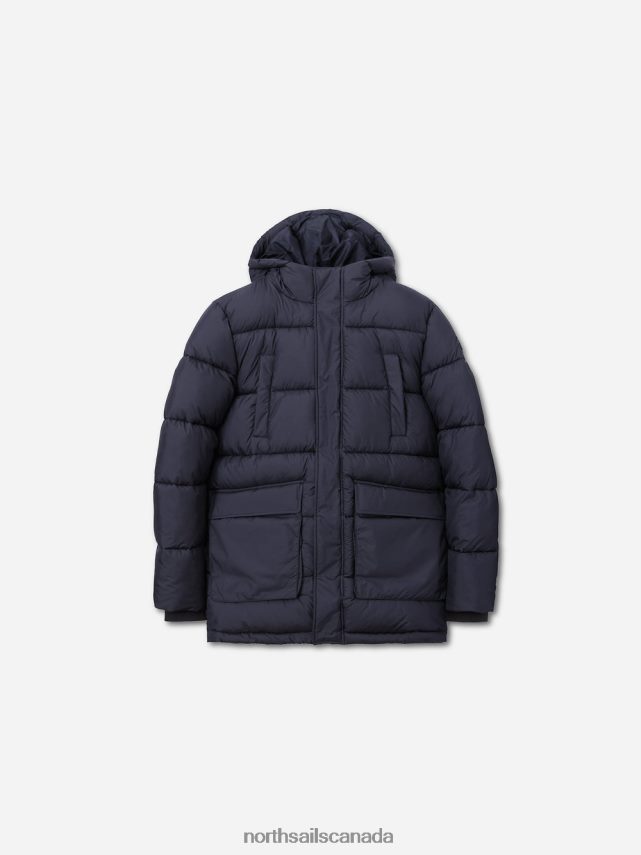 Men North Sails Black DOCK PARKA Clothing 0028HP1314