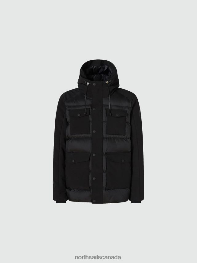 Men North Sails Black GLACIER PARKA Clothing 0028HP848
