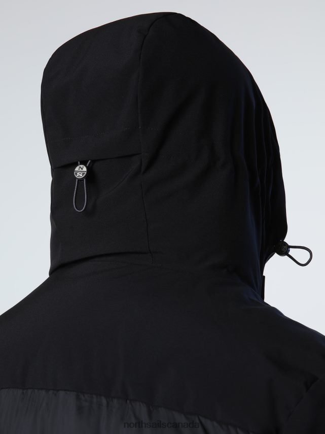 Men North Sails Black GLACIER PARKA Clothing 0028HP848