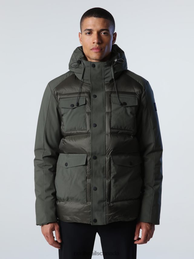 Men North Sails Bronze green GLACIER PARKA Clothing 0028HP846