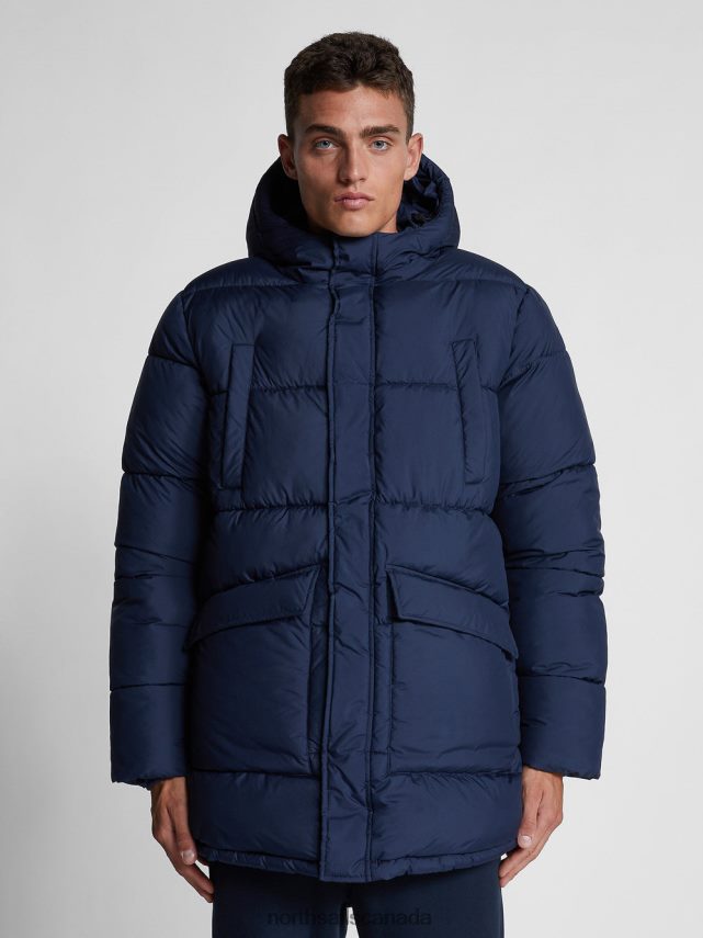 Men North Sails Navy blue DOCK PARKA Clothing 0028HP1313