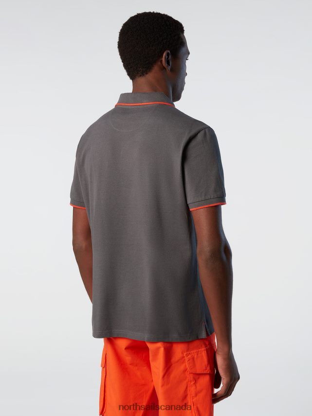 Men North Sails Asphalt Organic Cotton Polo Shirt SALE Clothing 0028HP79