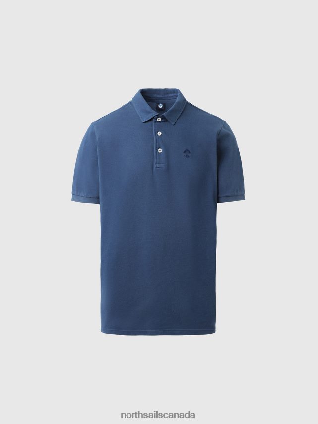 Men North Sails Dark denim Organic Cotton Polo Shirt NEW Clothing 0028HP110