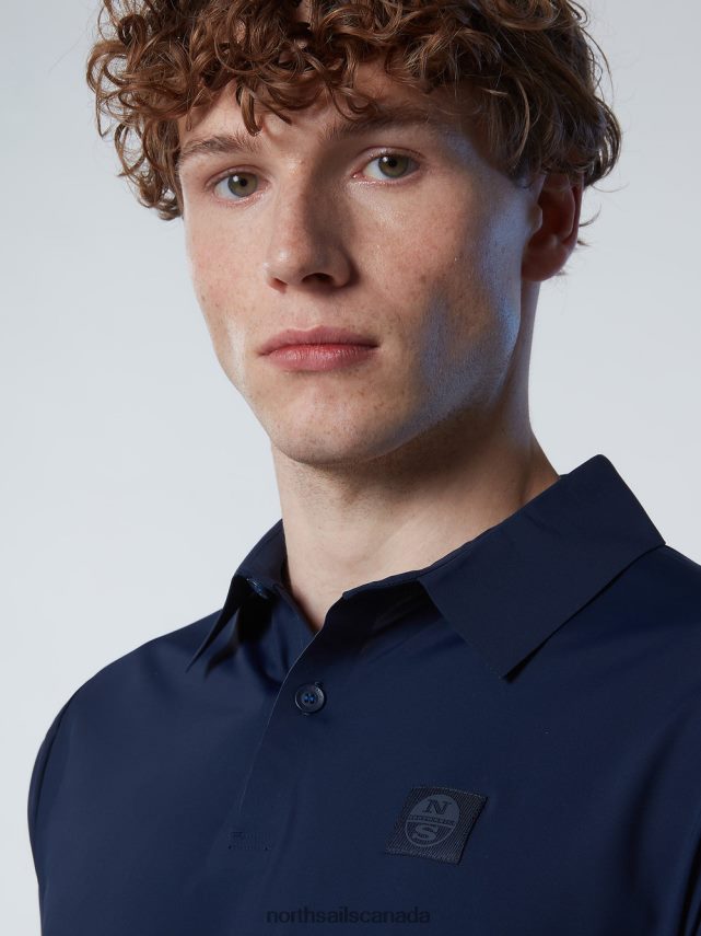 Men North Sails Navy blue RECYCLED JERSEY POLO SHIRT Clothing 0028HP92