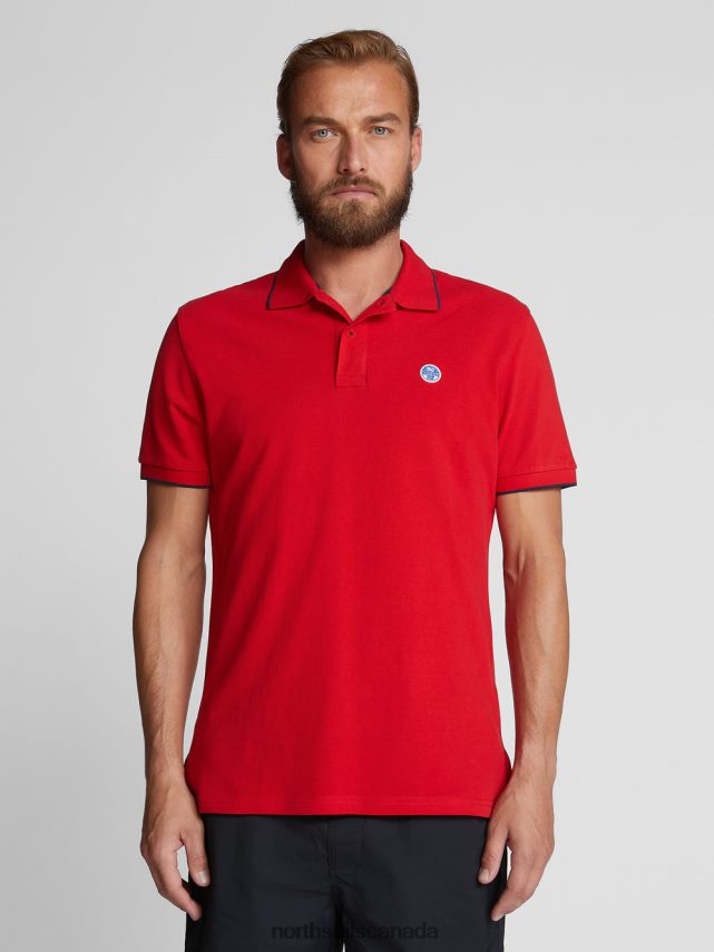 Men North Sails Red PRINTED POLO SHIRT Clothing 0028HP1052