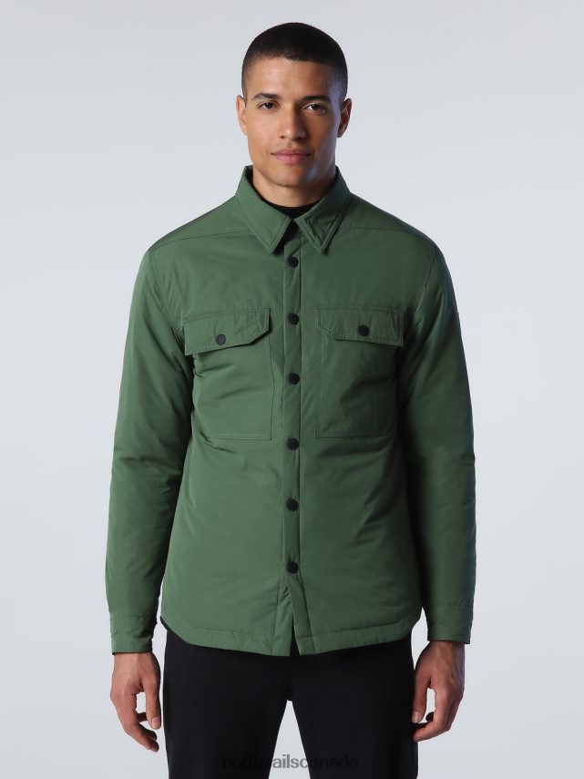 Men North Sails Bronze green DEFENDER OVERSHIRT Clothing 0028HP974