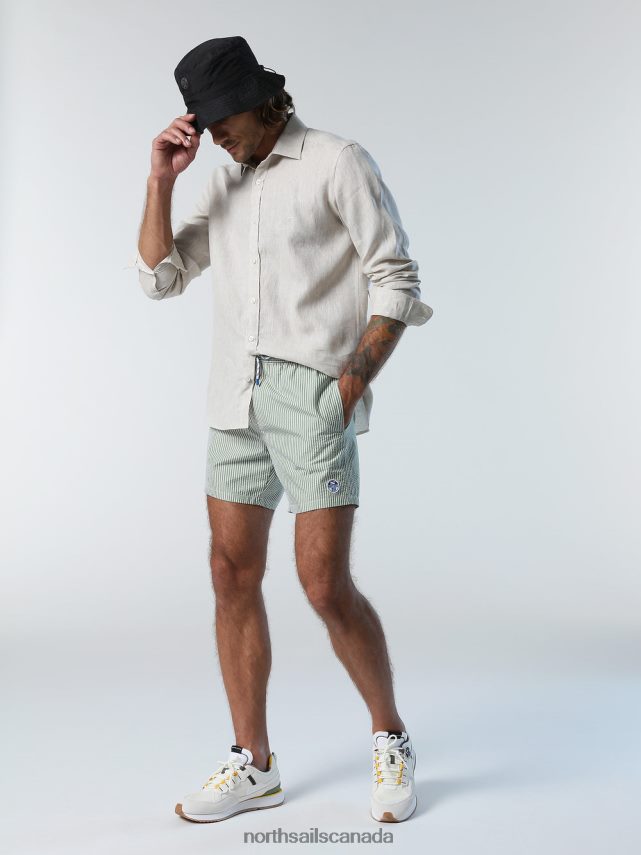 Men North Sails Dove LINEN SHIRT Clothing 0028HP225