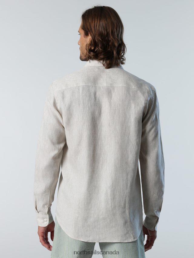 Men North Sails Dove LINEN SHIRT Clothing 0028HP225