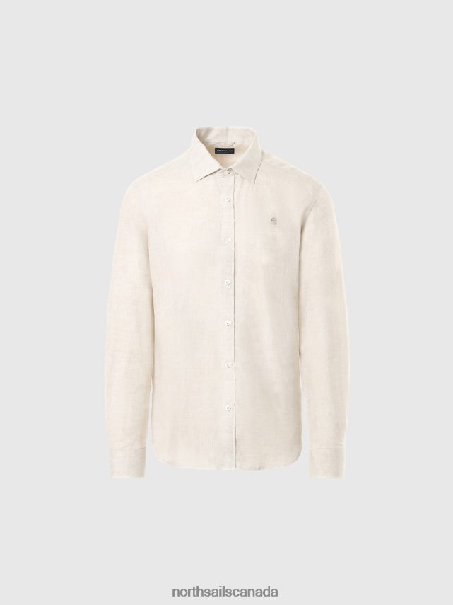 Men North Sails Dove LINEN SHIRT Clothing 0028HP225