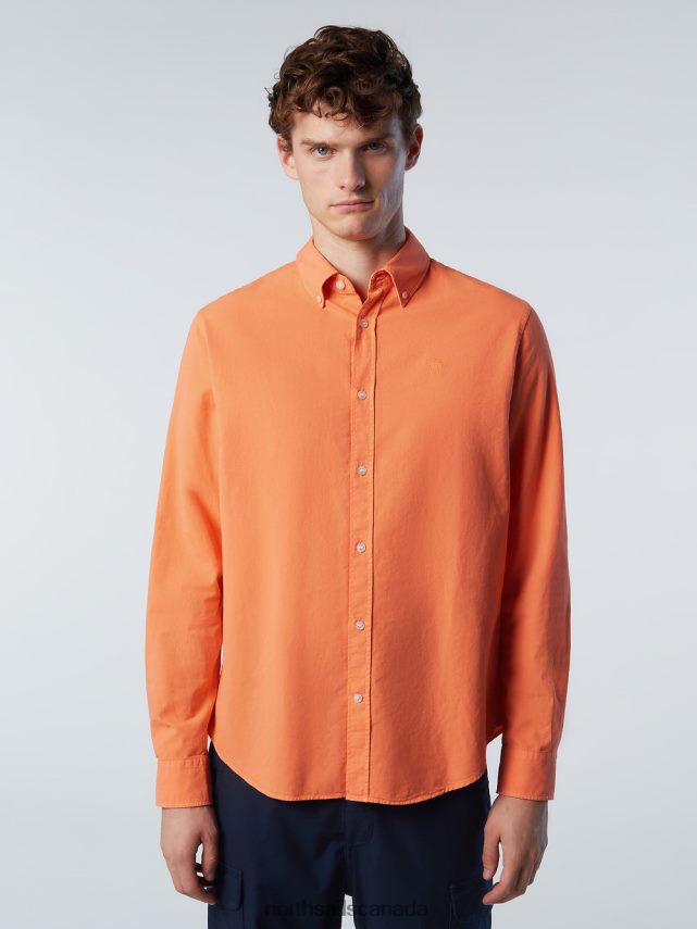 Men North Sails Melon GABARDINE SHIRT Clothing 0028HP205