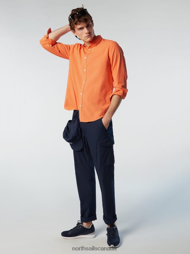Men North Sails Melon GABARDINE SHIRT Clothing 0028HP205