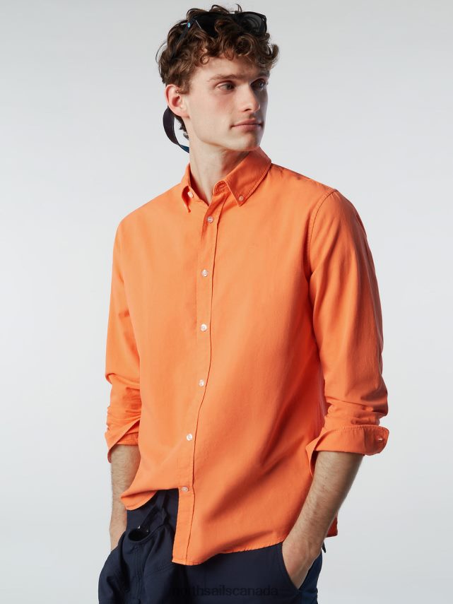 Men North Sails Melon GABARDINE SHIRT Clothing 0028HP205